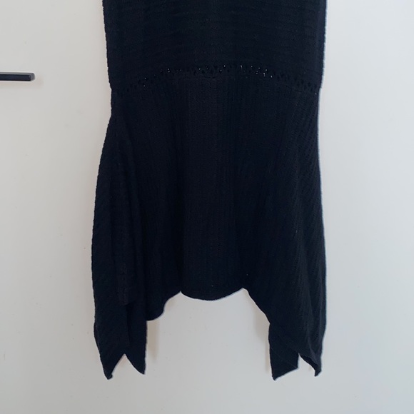 Scoop Black Mermaid Style Sleeveless Sweater Dress - Picture 5 of 7